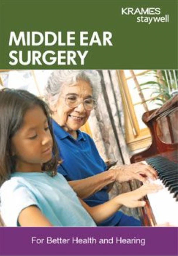Krames Communications Middle Ear Surgery Informational Booklet, English, 16-Page, Full Color, 01KT0J071TRGA848T3JSB03Q35