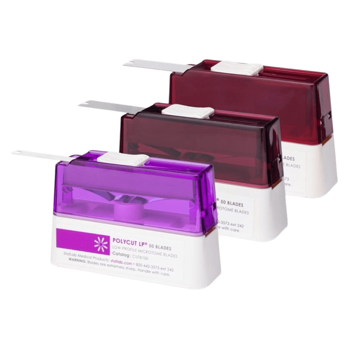 Statlab Medical Products PolyCut Low Profile Microtome Blades, 50/Box