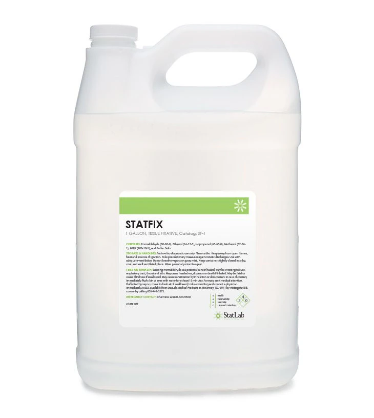 StatFix Formalin Fixative, Buffered Alcohol, 1 Gallon Bottle