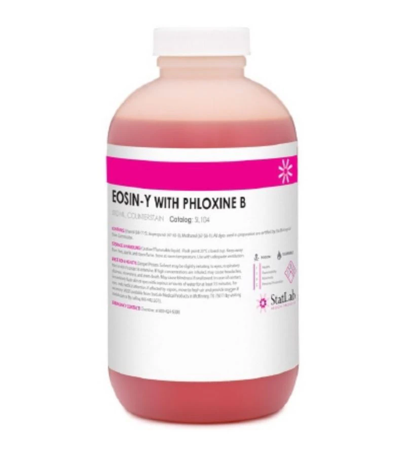 Statlab Eosin-Y with Phloxine B Stain Solution, 500 mL Bottle