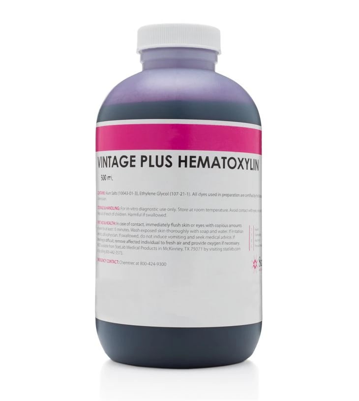 Vintage Plus Hematoxylin Stain, 500mL Bottle