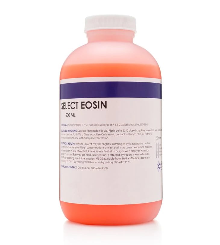 Statlab Select Eosin-Y Stain, 1 pt (473 mL) Bottle