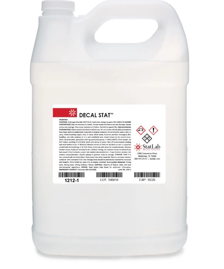 Decal-Stat Decalcifier Solution, 1 Gallon Bottle
