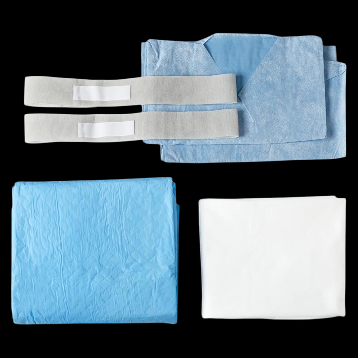 Medline QuickSuite Non-Sterile Table Linen Kit, Blue, 40" x 90"