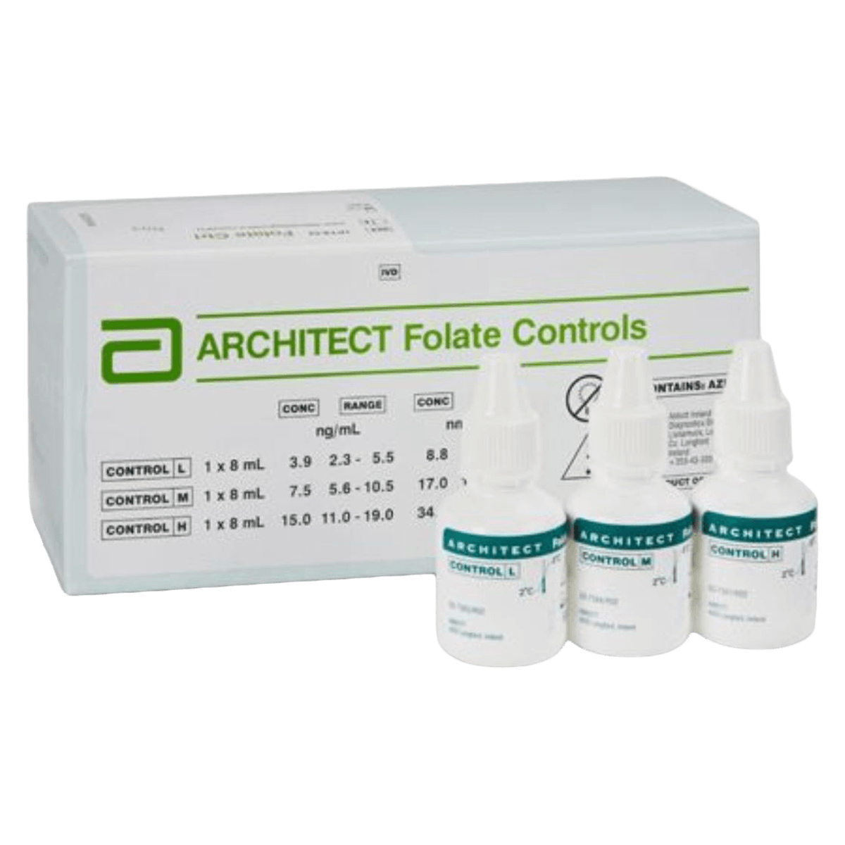 Abbott Architect Folate Standard Control, 3 x 8 mL