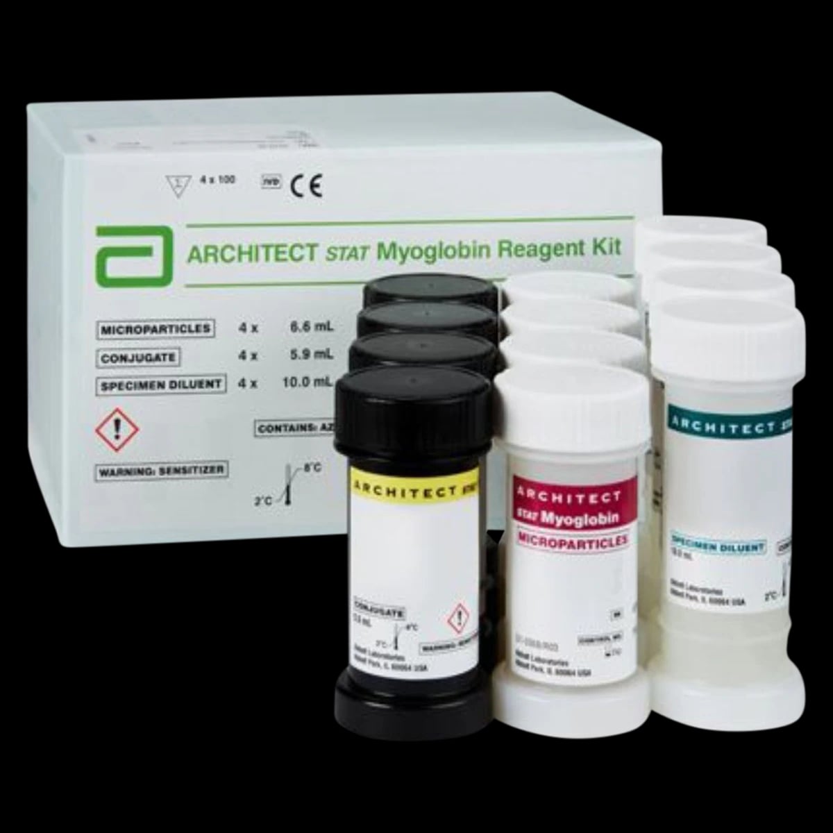 Abbott STAT Myoglobin Reagent Kit, 400 Tests, 01KT0J07R8VCBMQ3MDB1YAW72S