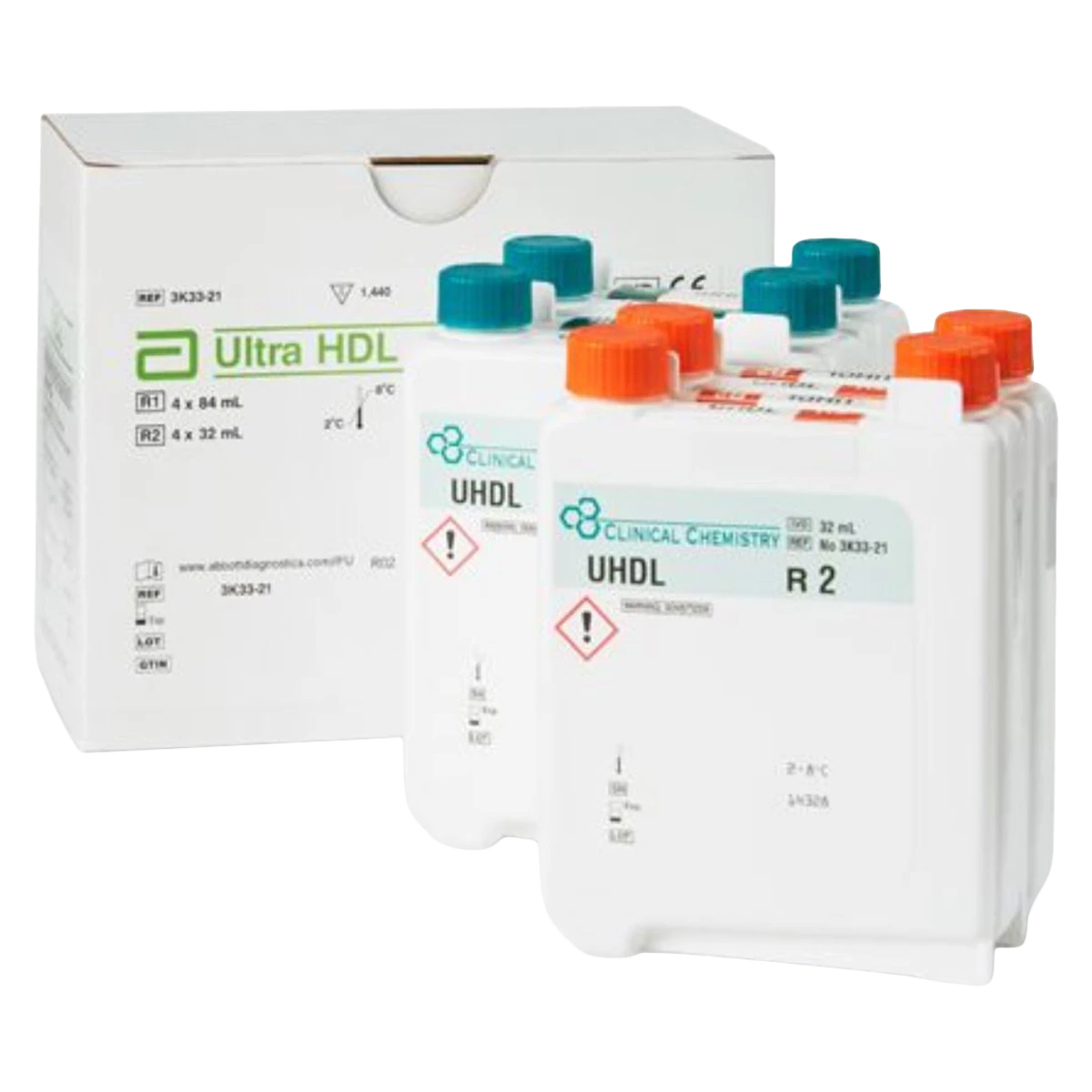 Abbott Ultra HDL Reagent Kit, R1 4x84 mL / R2 4x32 mL