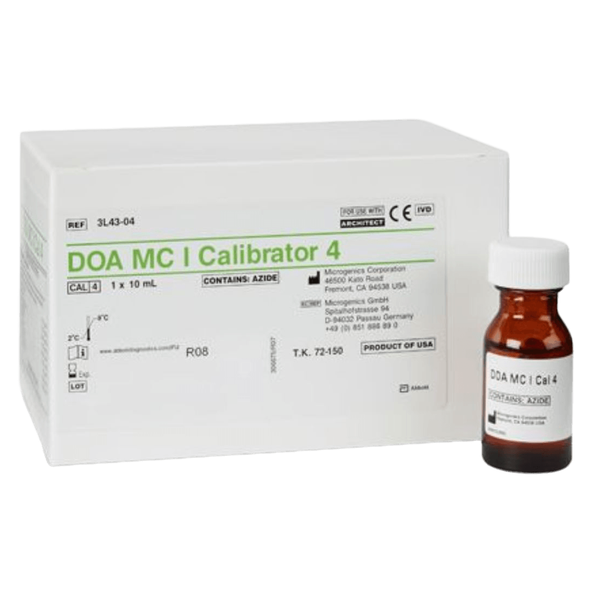 Abbott DOA MC I Calibrator 4 (Drugs of Abuse Multiconstituent Calibrator, Level 4)