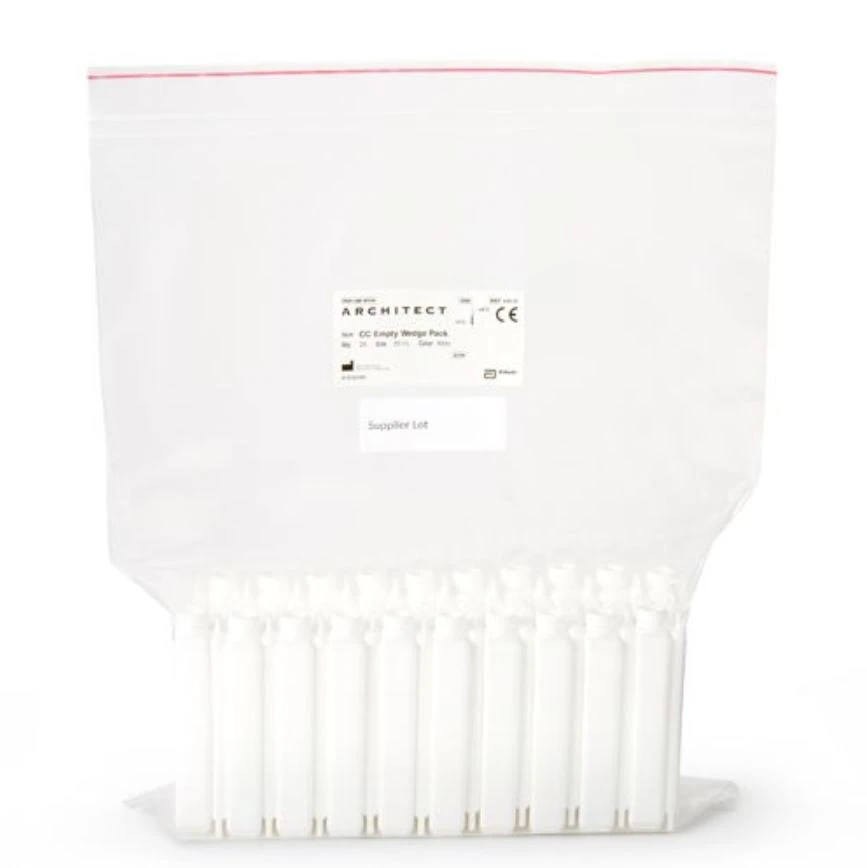 Abbott Oak Mix Cartridge, Clinical Chemistry, 20 mL, Empty Wedge, White