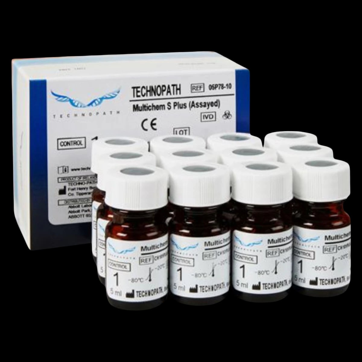 Technopath Multichem S Plus Assayed Level 1 Control, 12 x 5 mL Bottles