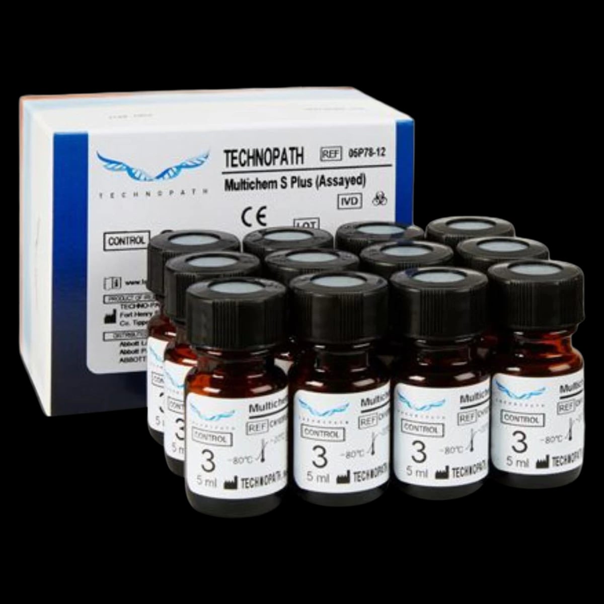 Technopath Multichem S Plus Assayed Level 3 Control, 12 x 5 mL Bottles