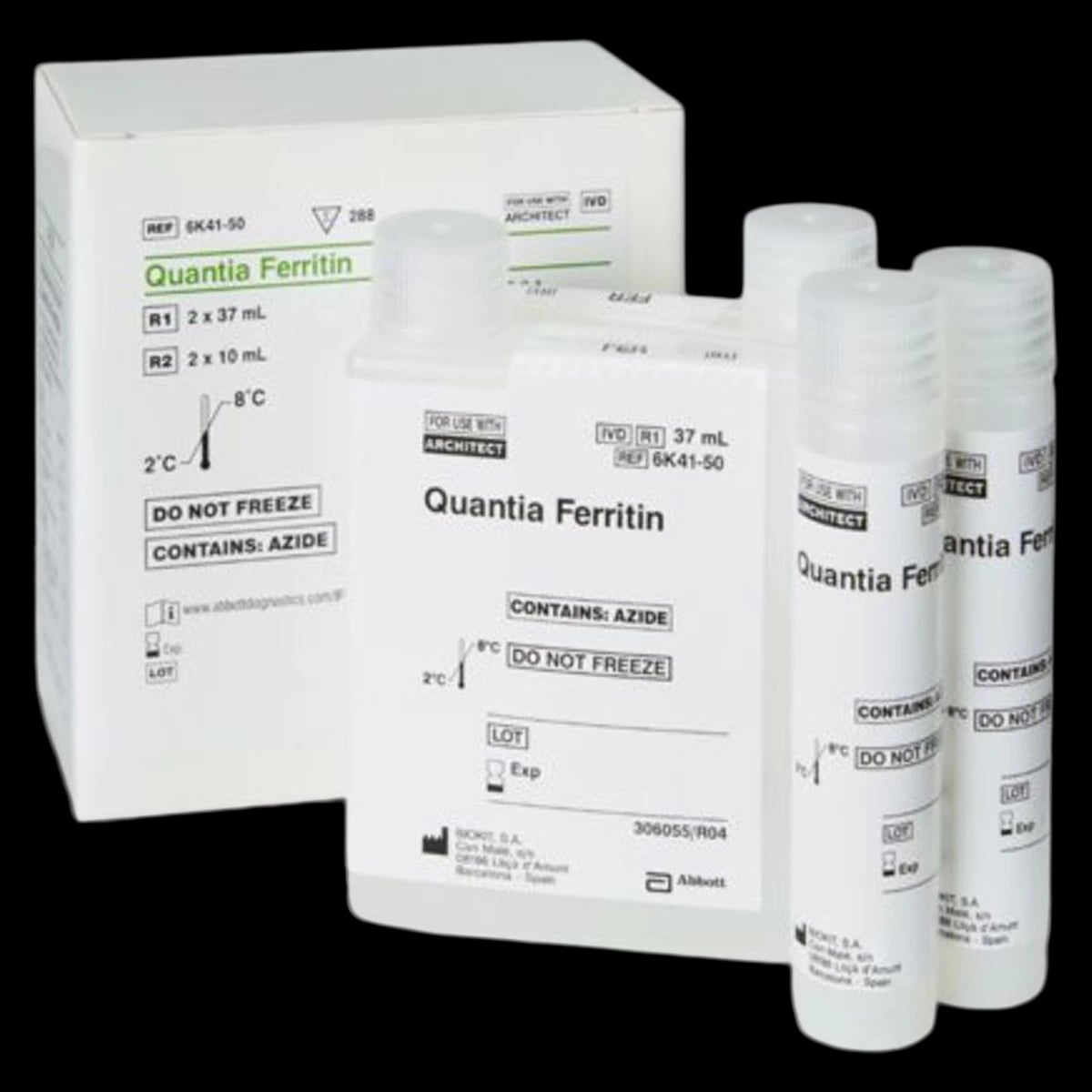 Abbott Quantia Ferritin Reagent, 288 Tests, 01KT0J09TBT6GKBAJA7D394AY6