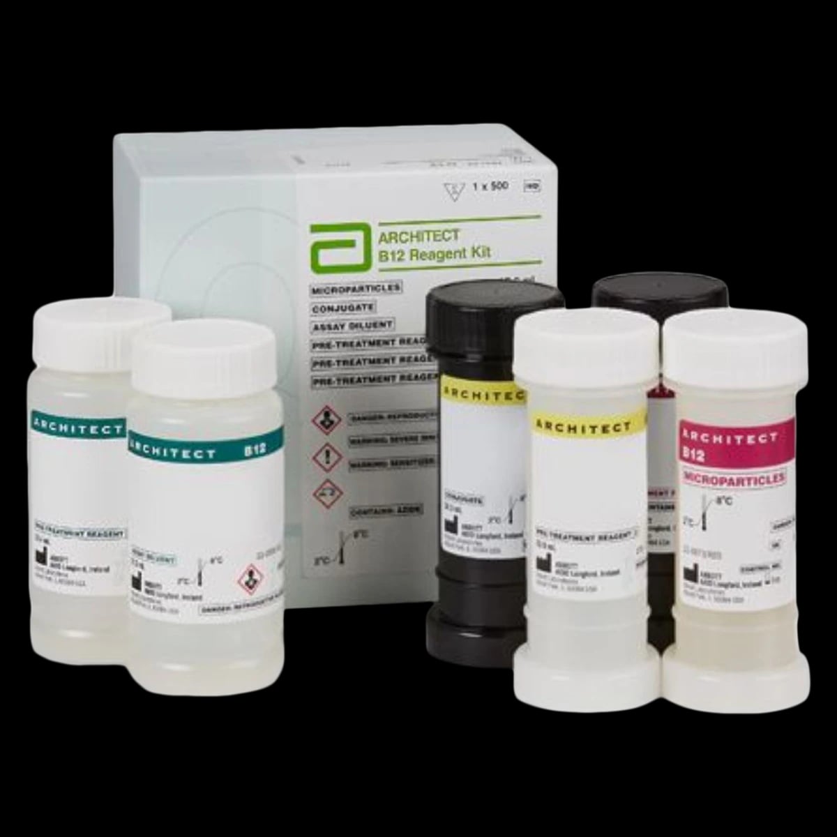 Abbott B12 Reagent Kit, 500 Tests, 01KWC87QEKZ25FVPDDT4424ATA