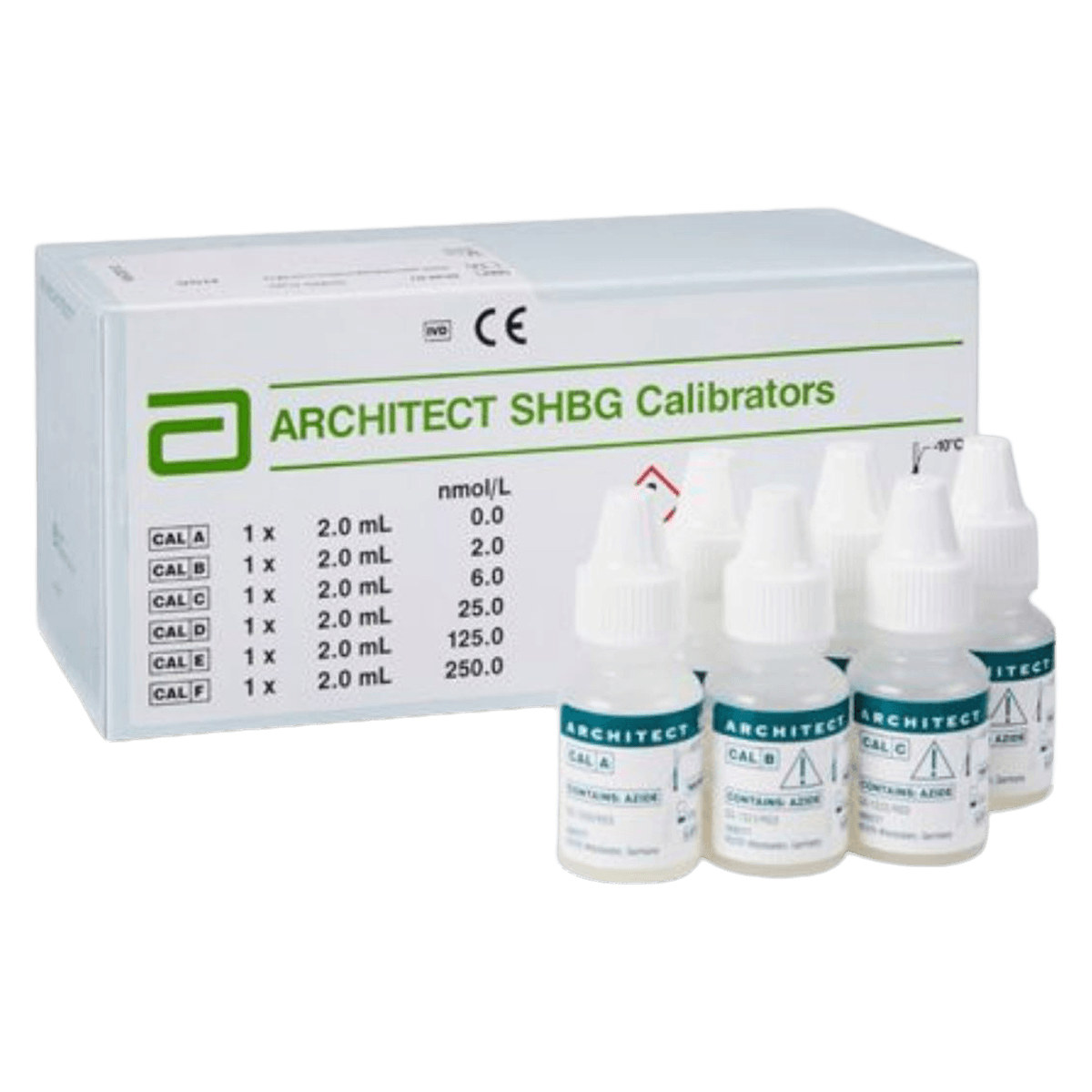 Abbott Architect SHBG Calibrators, Sex Hormone Binding Globulin, 6 x 4 mL