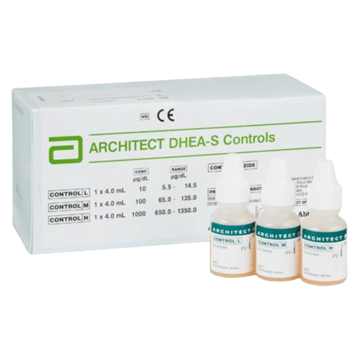 Abbott Architect DHEA-S Controls, Dehydroepiandrosterone Sulfate Standard Control, Each