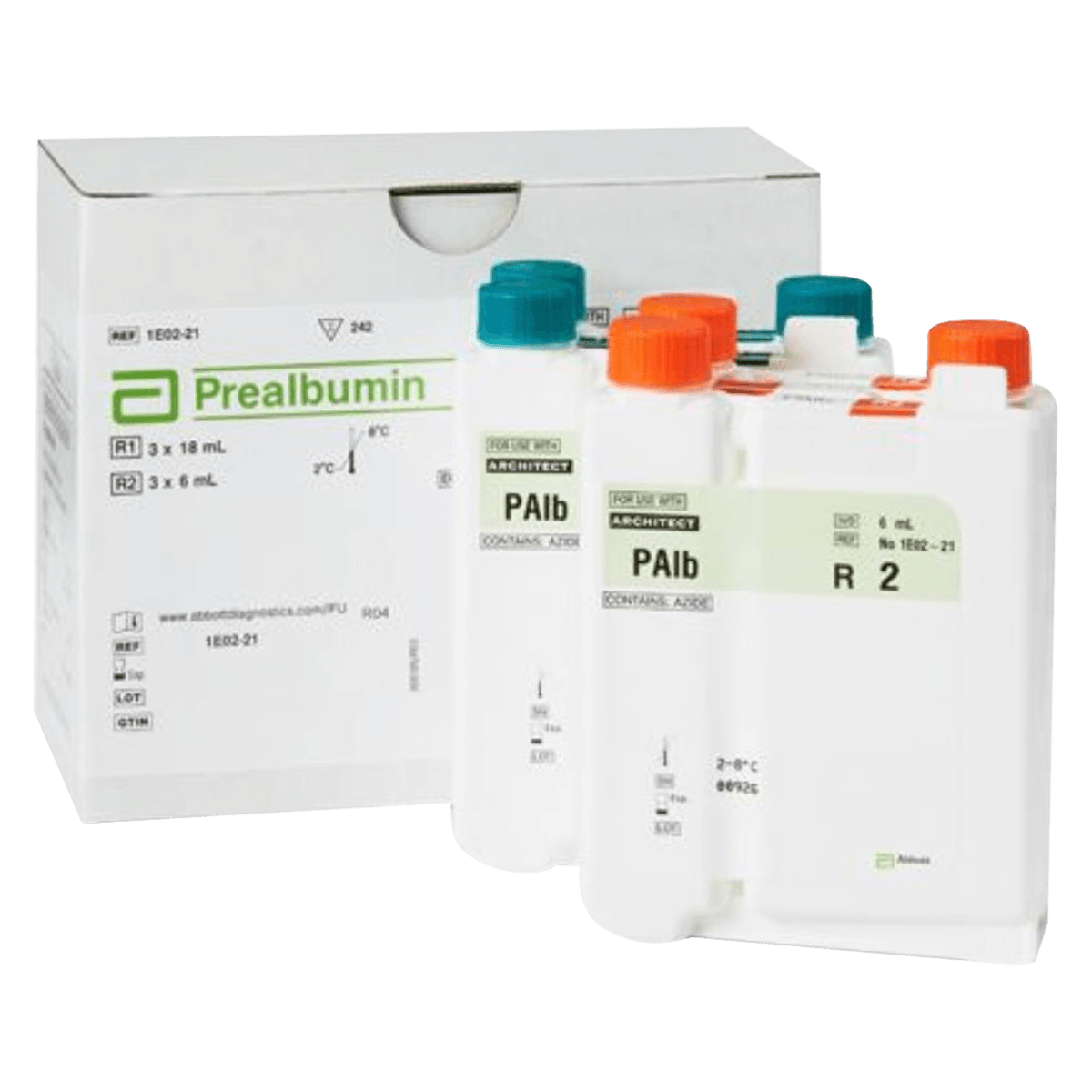 Abbott CC Prealbumin Reagent, R1 3x18mL/R2 3x6mL, 242 Tests, 01KT0J0342JQBW4AJ5MPE2H62R