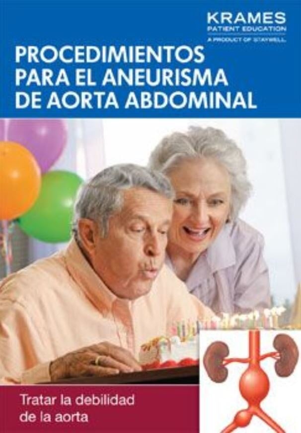 Krames Communications Procedures for Abdominal Aortic Aneurysm Education Booklet, Spanish, 16 Pages, Each