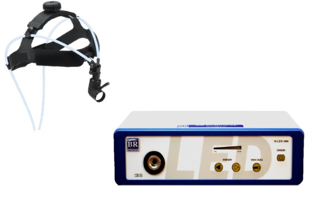 BR Surgical LED Headlight & Source