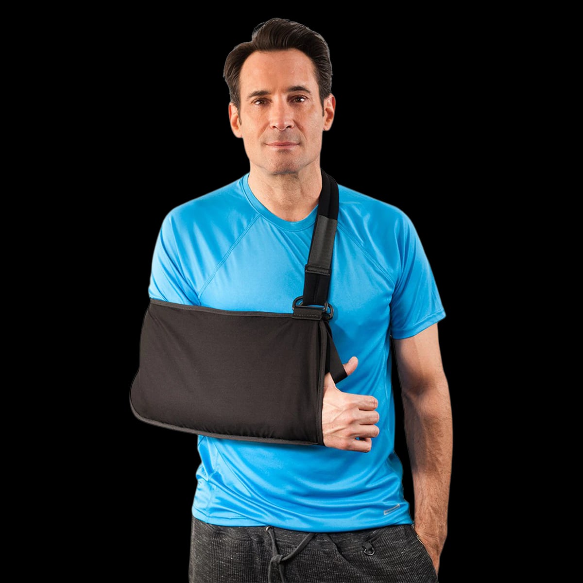 Breg Deluxe Shoulder Sling, Breathable Cotton, Small, 8x13", Left/Right