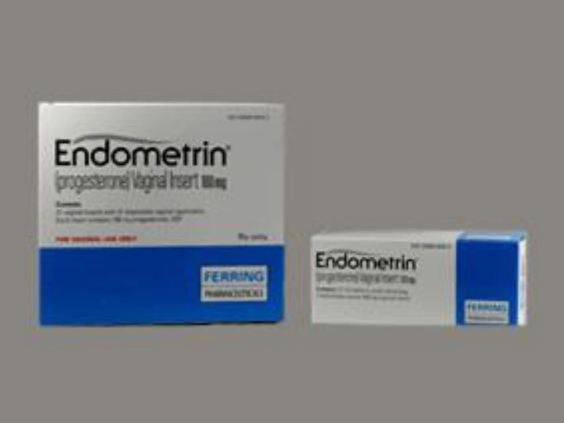Endometrin (Progesterone) Vaginal Insert 100 mg, 21/Package, Carton