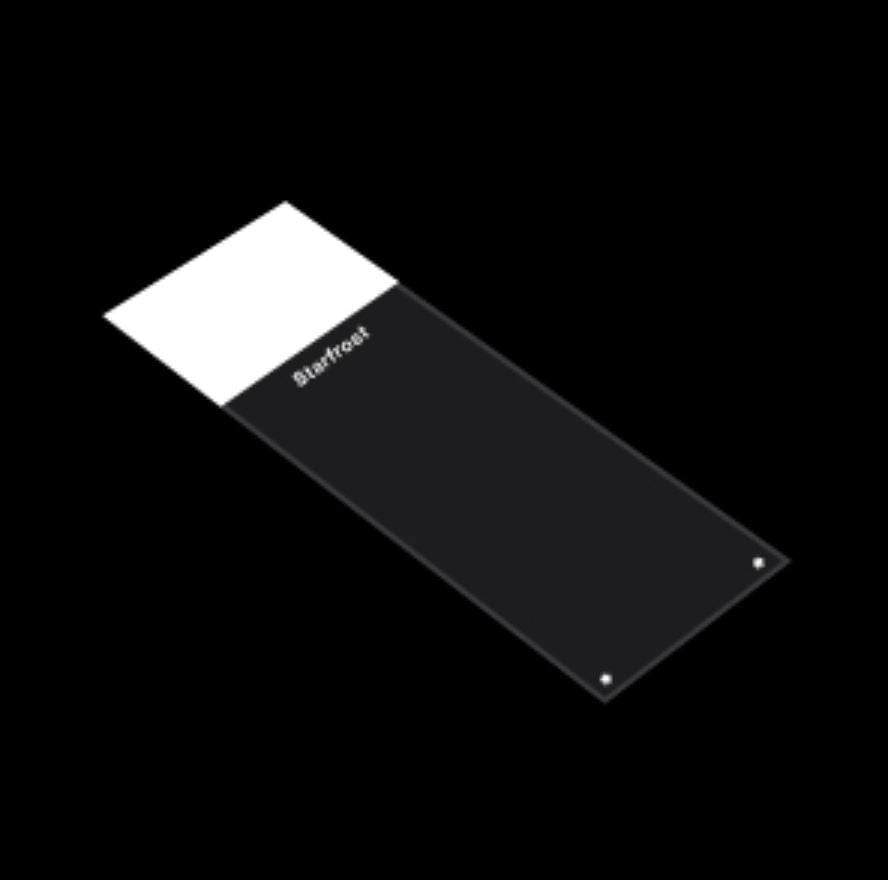 StarFrost Frosted Microscope Slides, 3x1 Inch, White, 90 Degree Corners, 1440/Case