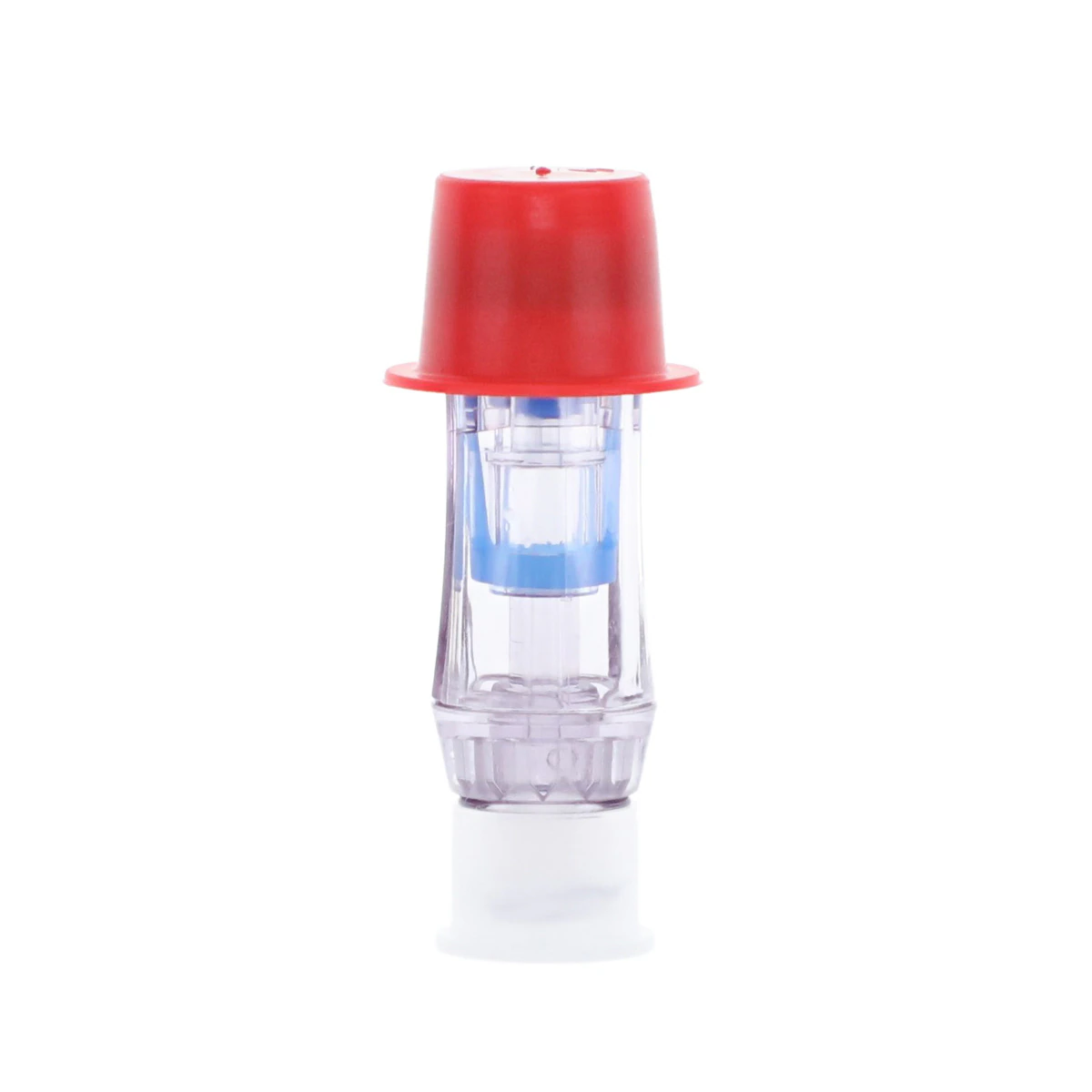 Spiros Spinning Connector, Closed Male Luer Lock with Red Cap, 50/Case