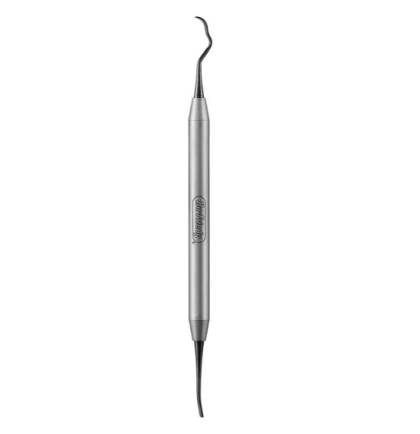 Hu-Friedy S13K/TG Black Line De Curette/Chisel, Double End, Stainless Steel, Smooth Handle
