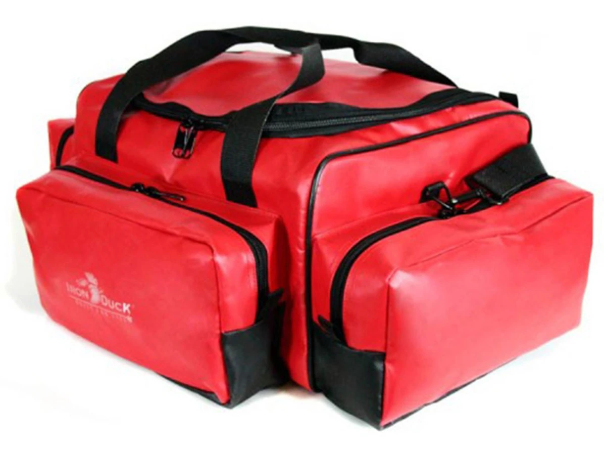 Fleming Industries Pack Case Triple Trauma Bag, 19x14.5x8.5", Red, Zipper Closure, 2 Web Handles