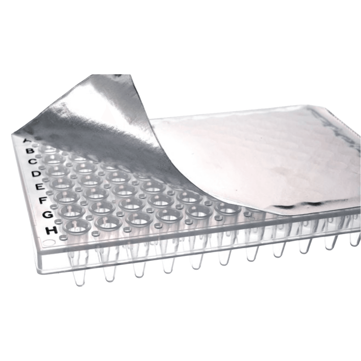 Thermo Scientific Adhesive Foil PCR Plate Seal, Silver, Strong Adhesive, for 96-Well and 384-Well Plates, 100/Package
