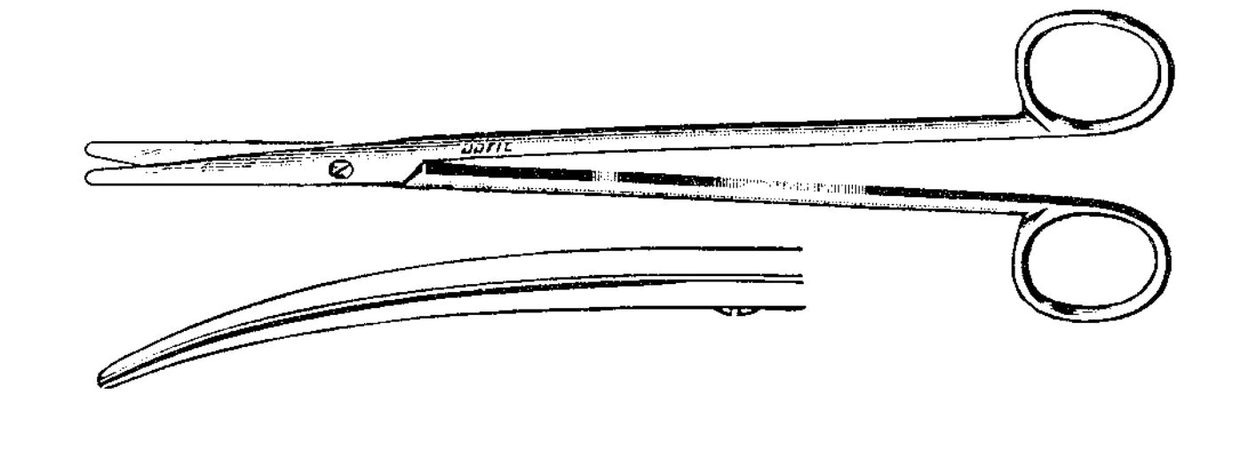 Jarit Metzenbaum Scissors, Curved, 7"