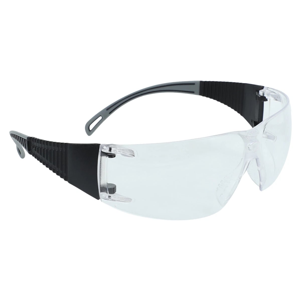 ProVision® Flexiwrap™ Safety Eyewear, Black Frame/Grey Tips/Clear Lens, Universal, 3609GC