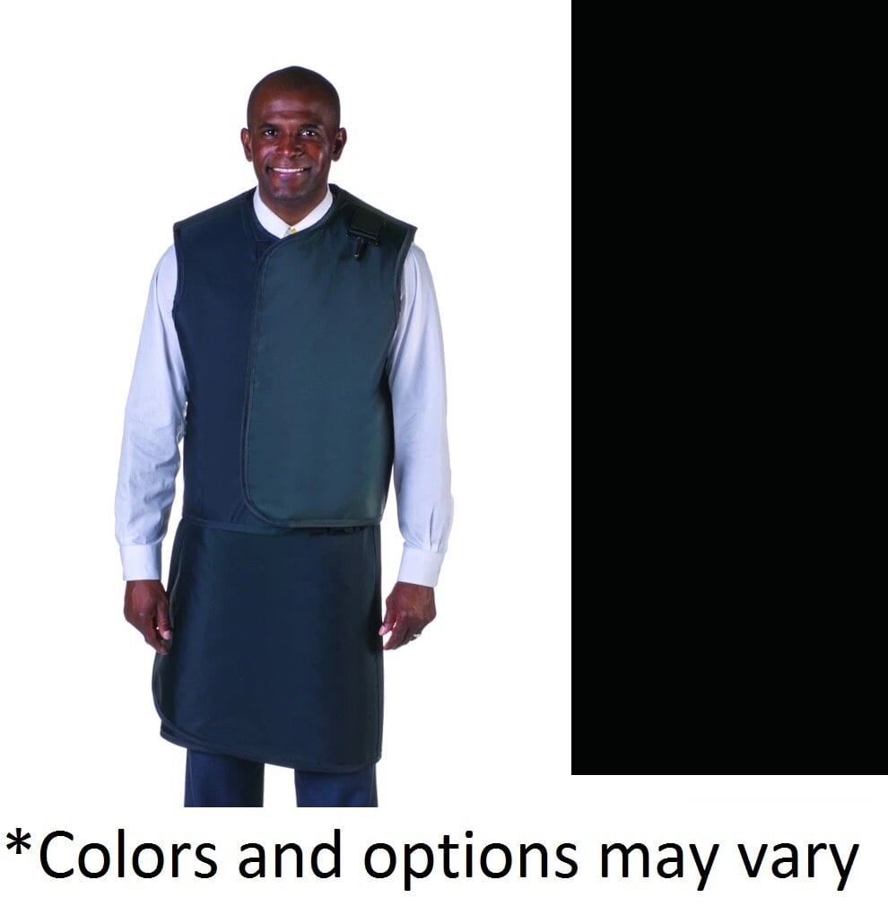 Wolf X-Ray Lead-Free X-Ray Apron/Vest, Black, Male, Medium, 0.5mm Lead Equivalence