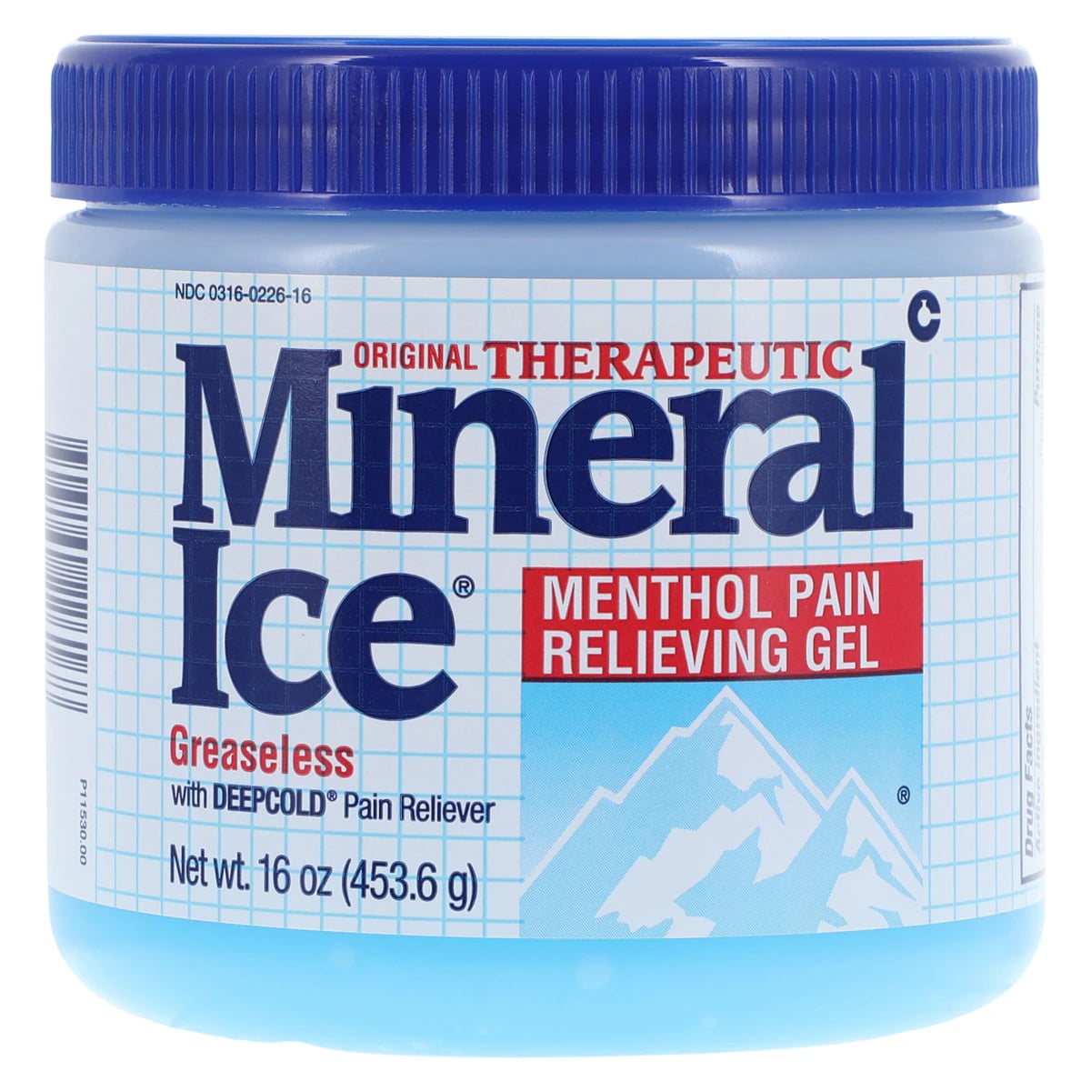 Mineral Ice Analgesic Gel, 16 oz Jar, Crown Laboratories
