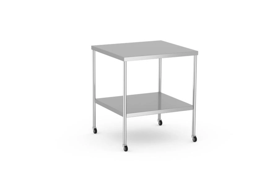 Mac Medical Stainless Steel Instrument Table, 28" x 30" x 34"