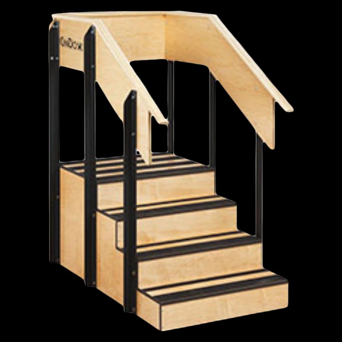 CanDo Exercise Staircase, One-Sided, Steel/Hardwood