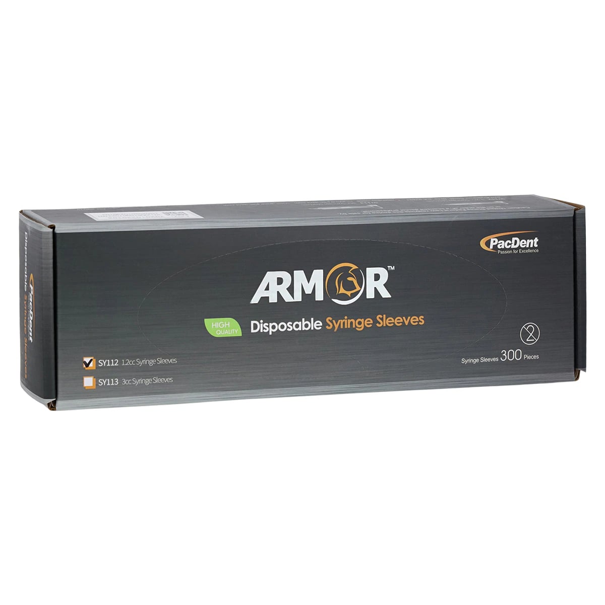 Armor™ Disposable Syringe Sleeves for 1.2 cc Syringes, Clear, 300/Pkg, SY112