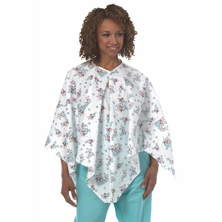 Fashion Seal Mammography/Exam Cape, Adult Women's, One Size, Springtime Floral, Polyester/Cotton, 01KEZKNTF21P2JC2JVV600S6VA