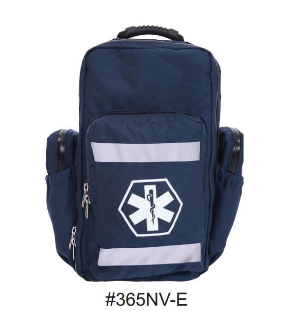 R&B Fabrications Urban Rescue Trauma Backpack with 5 Pockets, Navy, 6x11x20"