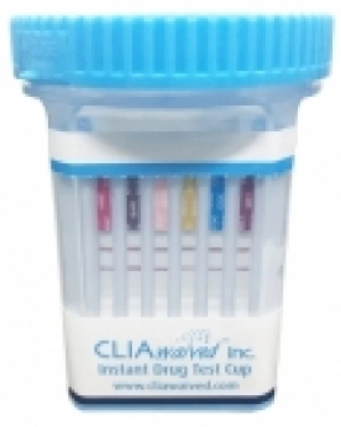 14-Panel Drug Test Cup, Clear, 25/Box, BUPA