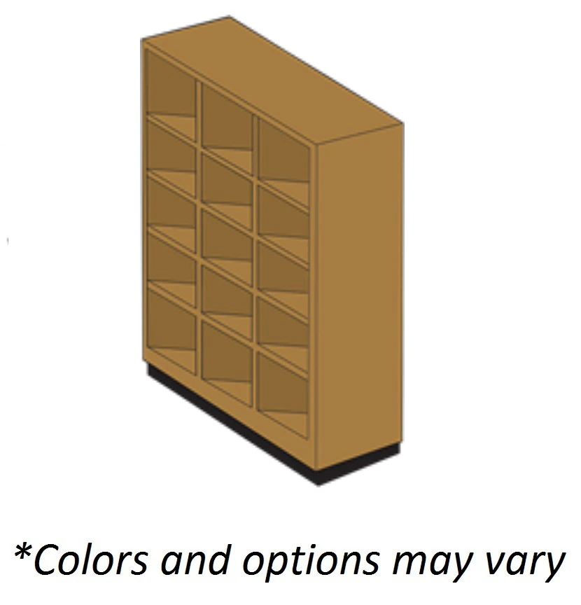 Athletic Edge Stationary Cabinet, Laminate Grain Finish
