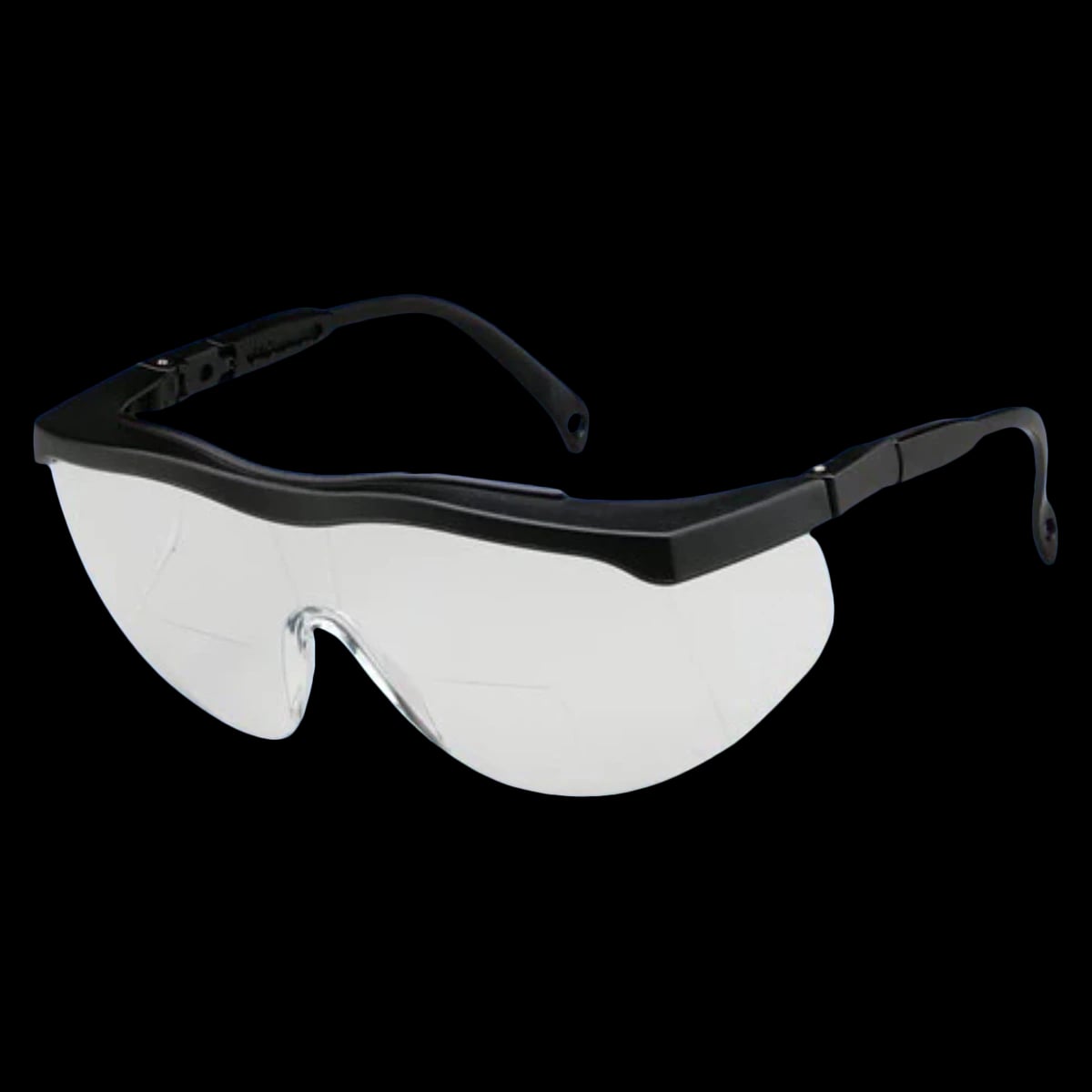 ProVision® Bifocal Safety Eyewear, 1.5 Diopter, Black Frame/Clear Lens, 3701B