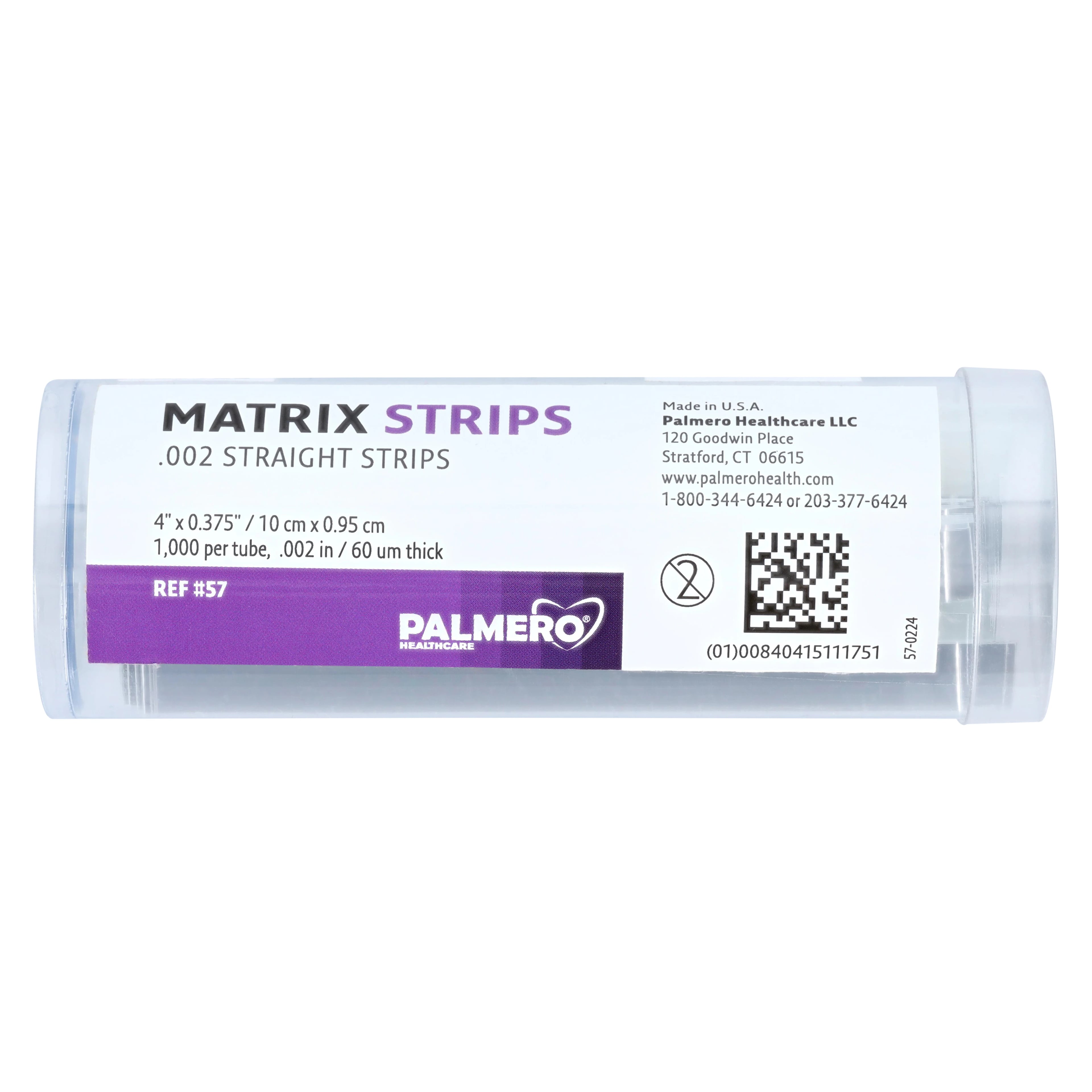 Palmero Mylar Matrix Strips, Straight, Not Contoured, 3/8" x 4", 1000/Box, 54-00018