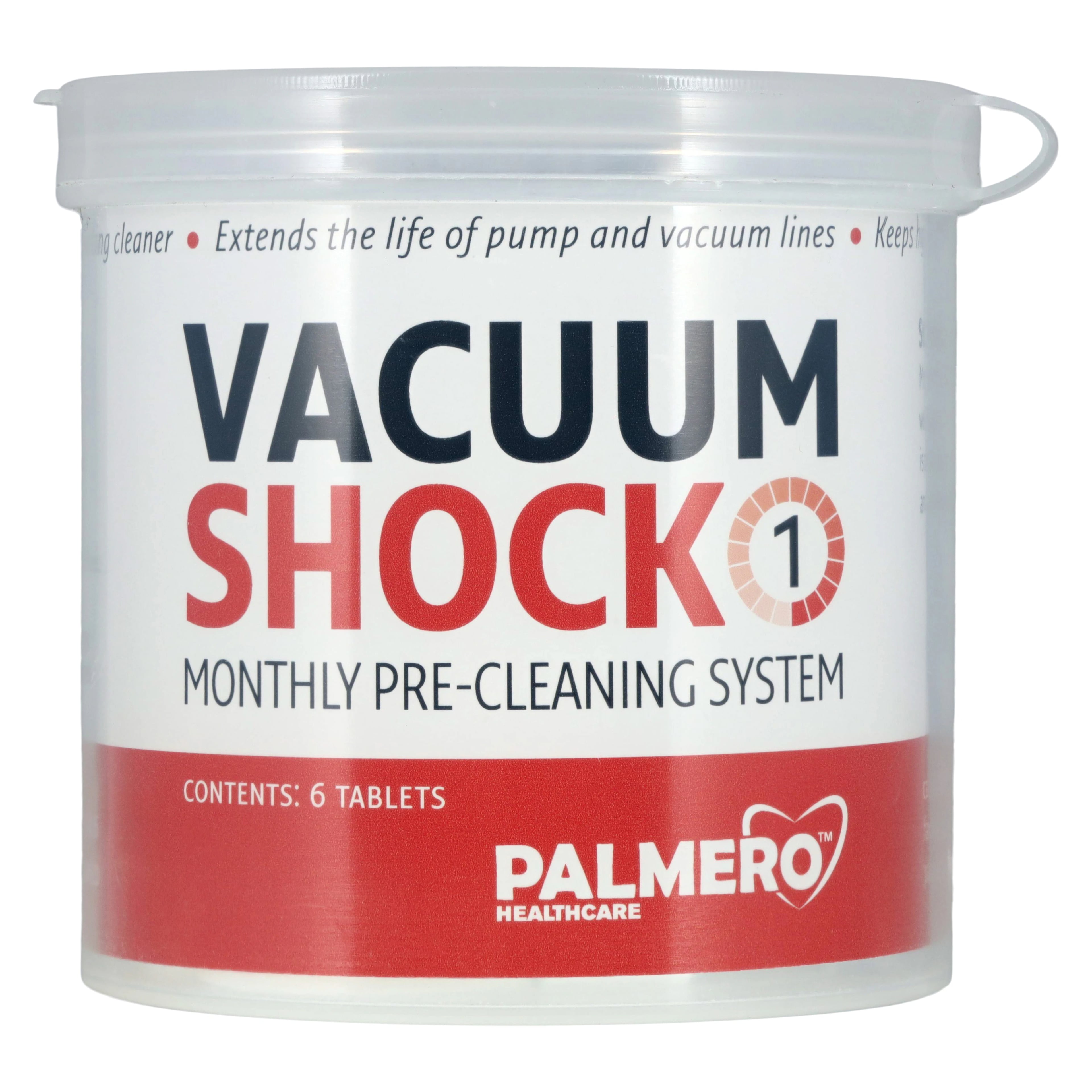 Palmero Vacuum Shock Evacuation System Maintenance Tablets, 6/Bottle, 3546