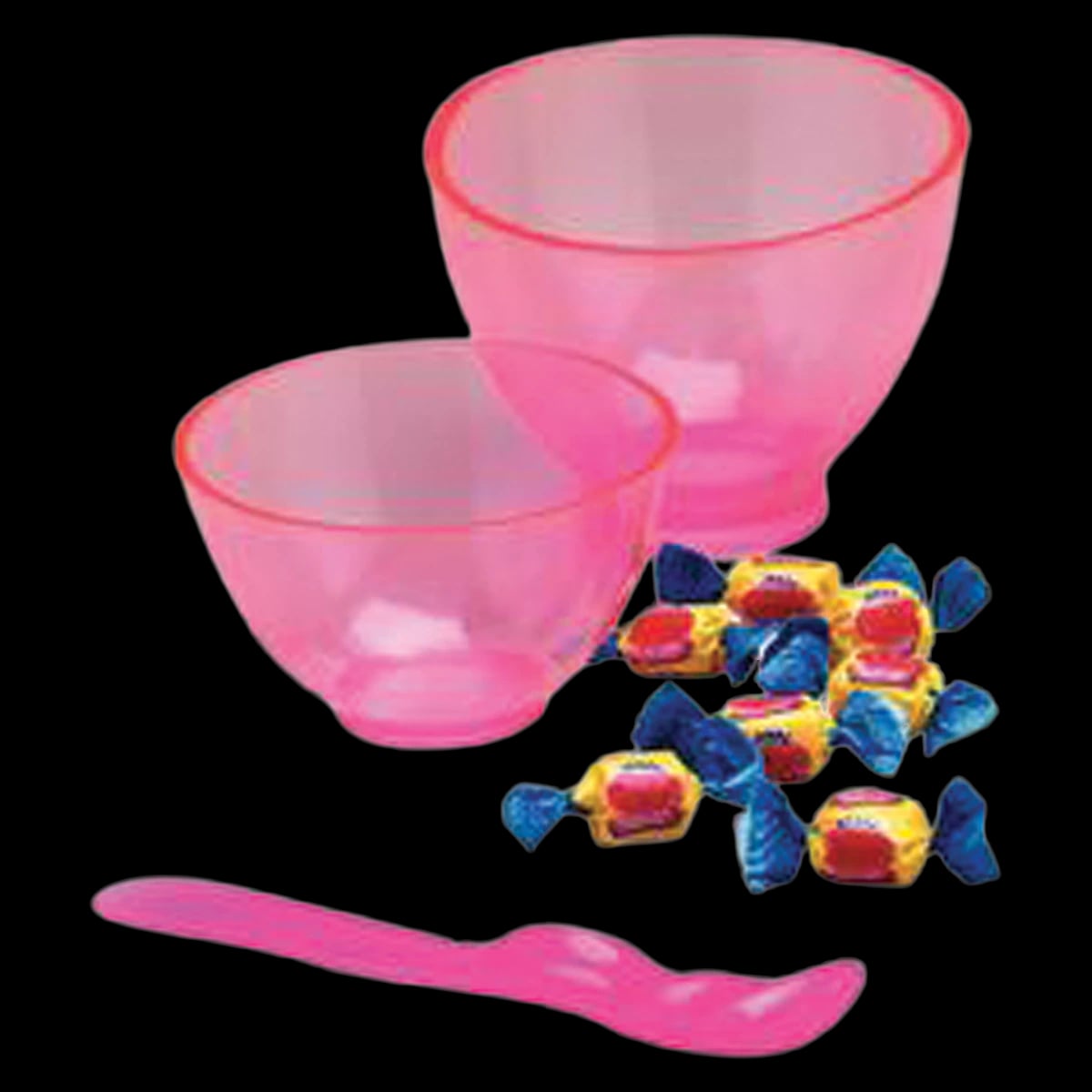 Candeez Bubblegum/Pink Scented Flexible Mixing Bowl, Medium, 350cc, 2.5" Diameter x 4" Height, 1/Pkg