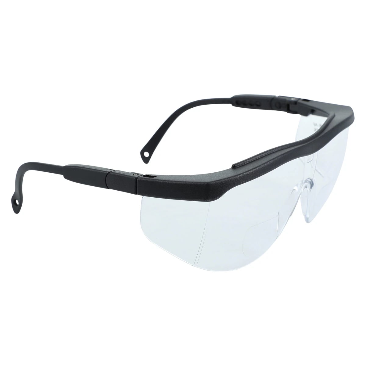 ProVision Bifocal Safety Eyewear, 1.0 Diopter, Black Frame/Clear Lens, Anti-Scratch, Fog-Free, ANSI Z87.1, 3701A