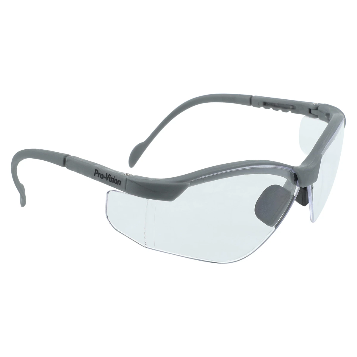 ProVision See-Breez Breeze Eyewear, Platinum/Gray Frame, Clear Lens, 3560