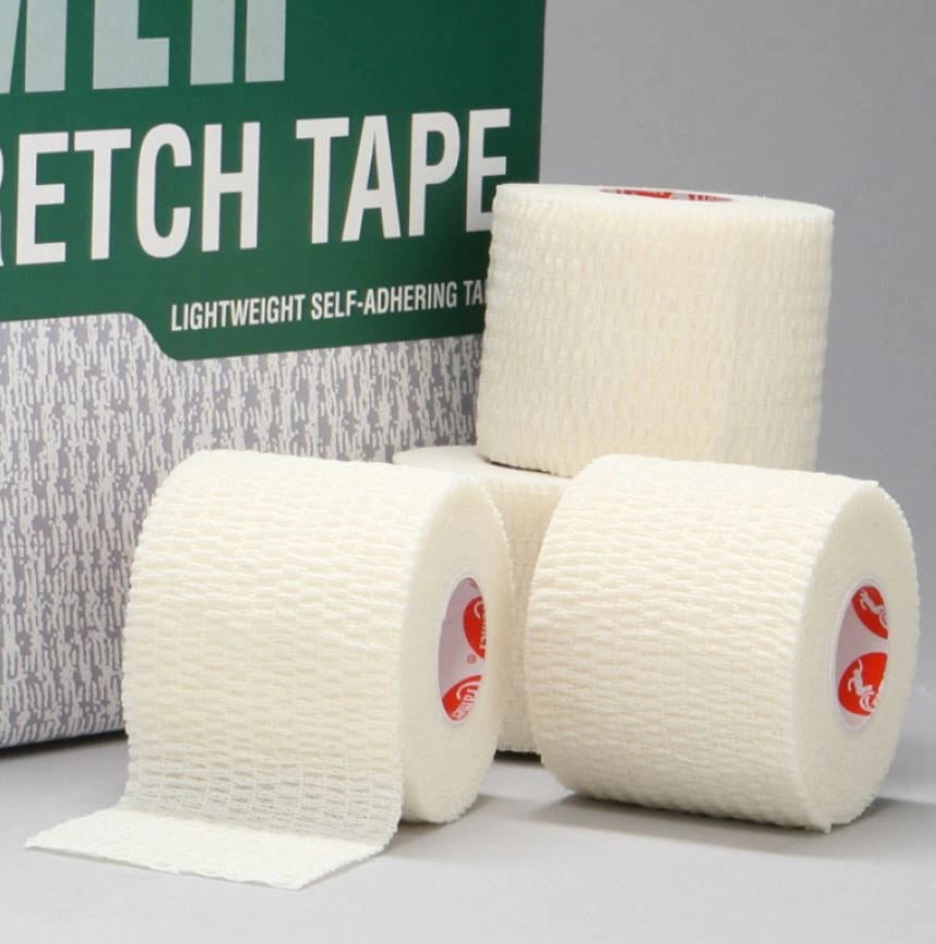 Eco-Flex Stretch Tape, Elastic, 2" x 6 yd, White, Latex-Free, 24/Case