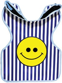 Cling Shield® Happy Face Design Lead-Lined Adult Protectall Apron with Neck Collar, 0.3mm, 22-1/4" x 25-1/4"