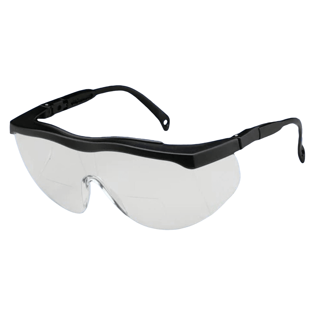 ProVision® Bifocal Safety Eyewear, 2.5 Diopter, Black Frame/Clear Lens, Anti-Scratch, Fog-Free, ANSI Z87.1, 3701D
