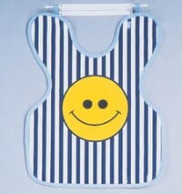 Cling Shield® Happy Face Design Lead-Lined Adult Apron, No Collar, 0.3mm, 22¼" x 24¼"